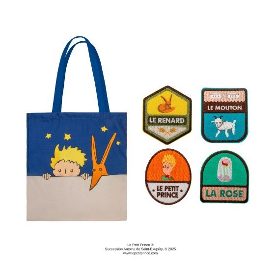 Matrix - Cinereplicas - 小王子 - 布貼 - 四枚組合及托特包 - 世界上獨一無二 CR-LEPETITPRINCE028