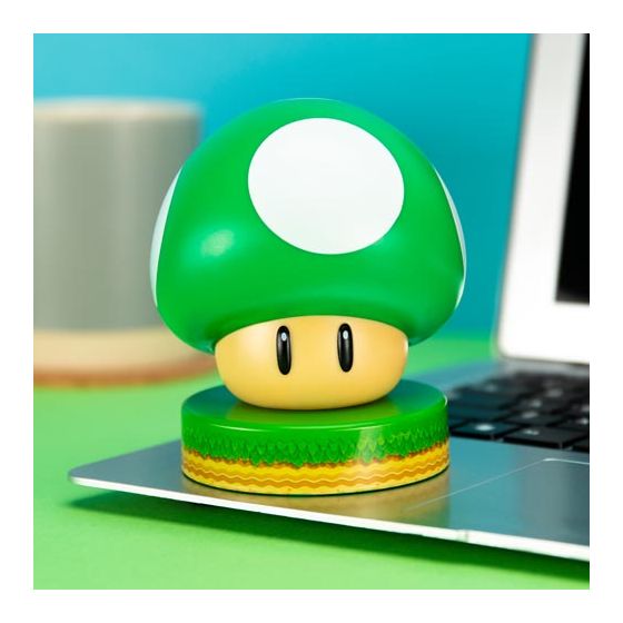 Paladone - 超級瑪利歐綠色蘑菇造型燈 MARIO00022