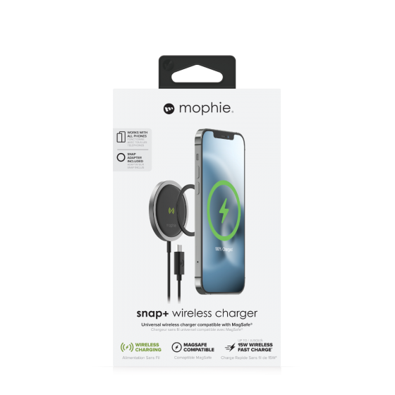 Mophie Snap+ MagSafe 磁吸無線充電板  (黑色)