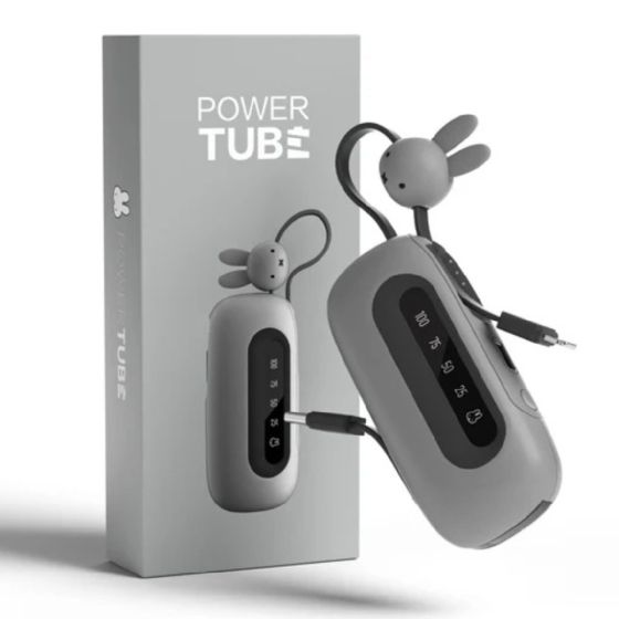 Miffy - POWER TUBE Dual-Cables 20W 行動電源 (灰色 / 粉紅) SPX03-MO