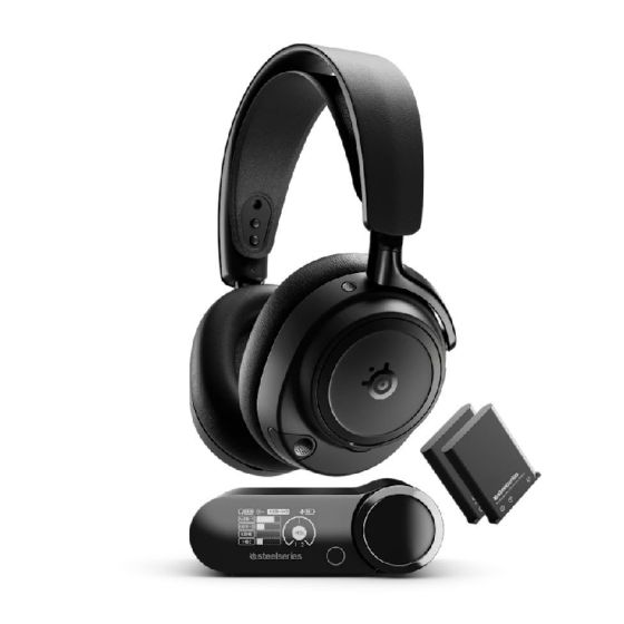SteelSeries - Arctis Nova Elite 無線遊戲耳機 [黑色/鼠尾草&金色] SSNOVAELITE-all