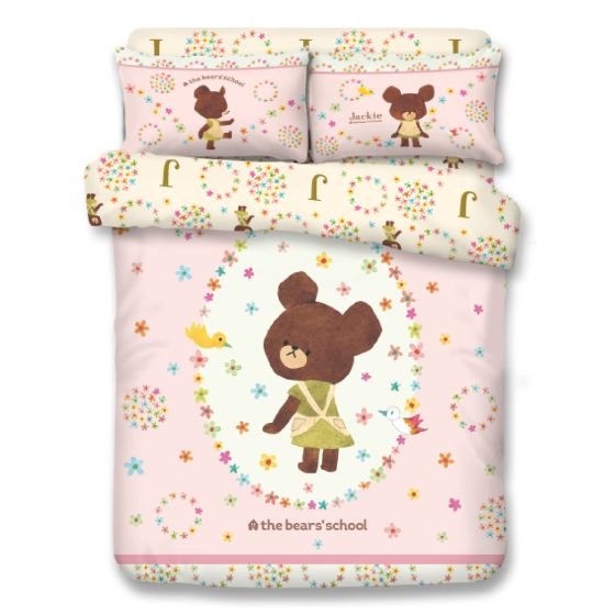 Uji Bedding - 1000針絲般綿卡通床品套裝 - The Bears' School (多款尺寸) SSS-BS2601-MO
