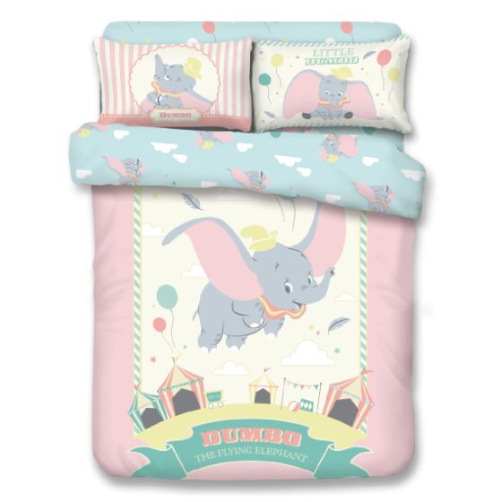 Uji Bedding - 1000針絲般綿卡通床品套裝 - 小飛象 (多款尺寸) SSS-DB2501-MO