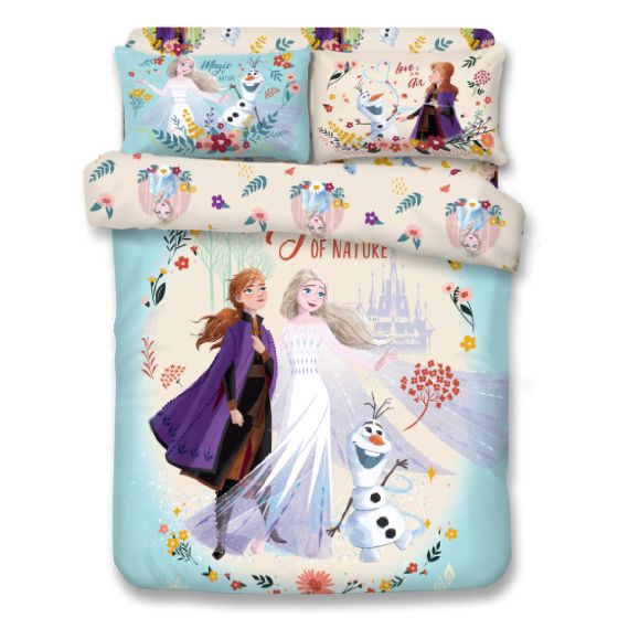 Uji Bedding - 1000針絲般綿卡通床品套裝 - Frozen (多款尺寸) SSS-FZ2501-MO