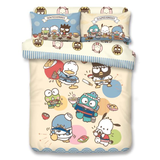 Uji Bedding - 1000針絲般綿卡通床品套裝 - Hapidanbui (多款尺寸) SSS-HV2501-MO