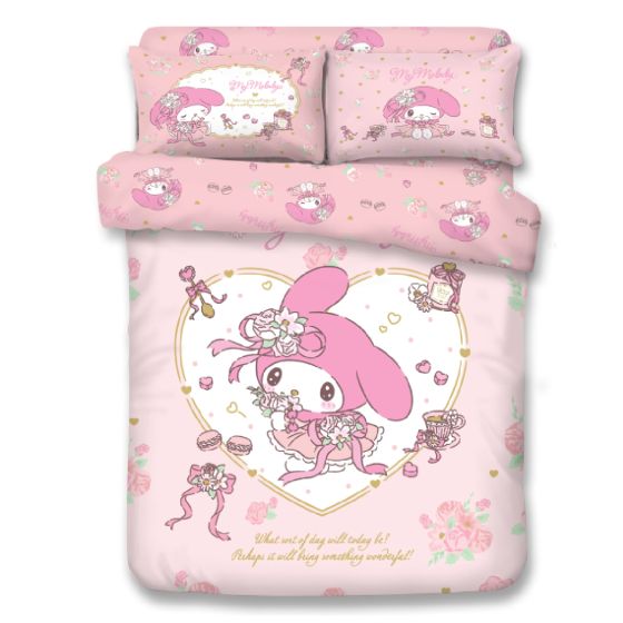 Uji Bedding - 1000針絲般綿卡通床品套裝 - My Melody (多款尺寸) SSS-MM2501-MO