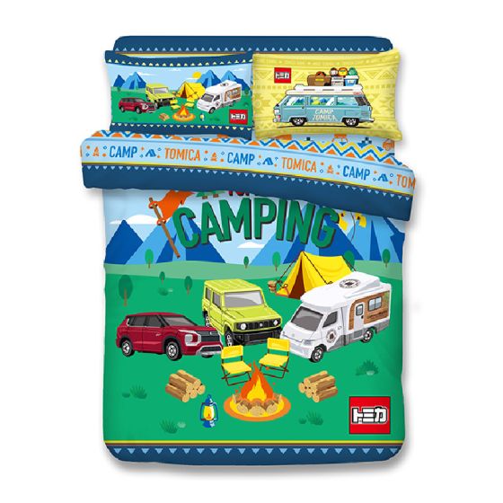 Uji Bedding - 1000針絲般綿卡通床品套裝 - Tomica (多款尺寸) SSS-TO2401-MO
