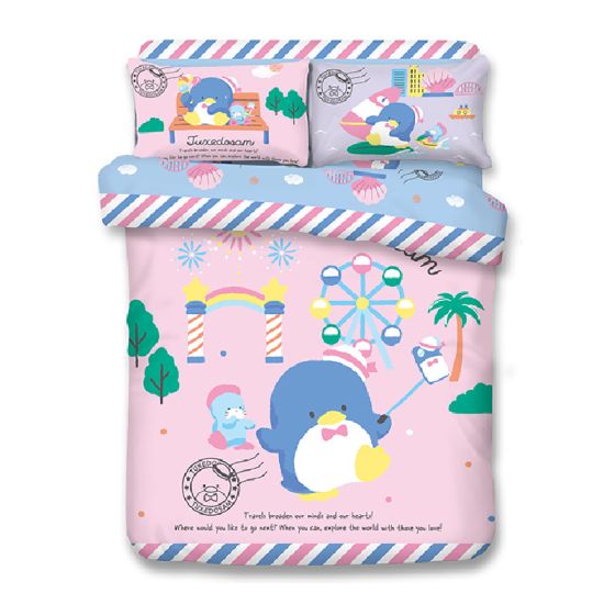 Uji Bedding - 1000針絲般綿卡通床品套裝 - Tuxedosam (多款尺寸) SSS-TX2401-MO