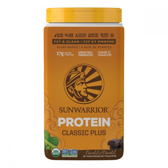 Sunwarrior - Classic Plus 純素植物蛋白粉 (朱古力味) 750克 (30份) SUN-CLS-PLS-750G-AL