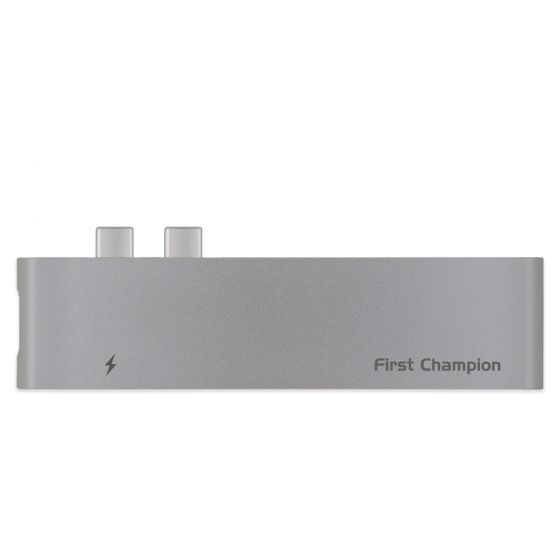 First Champion 雙 USB-C 集線器 - 7合1 (HDMI, USB, USB-C, Card Reader) - TCH-72C2U3HCR