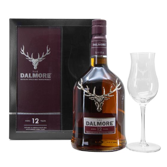 Dalmore Aged 12 Years Highland Single Malt Scotch Whisky (with tasting glass) TF_DALMORE_12_TG