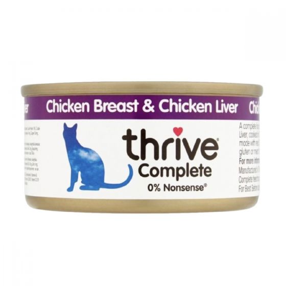 Thrive - 脆樂芙-100%雞+ 雞肝 |成貓罐頭  (75gx12) #01693 THRIVE_T_C_C_CL_12