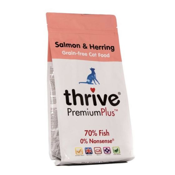 Thrive - 脆樂芙-無穀物無激素70% 三文魚+喜靈魚貓糧 (1.5kg) #102584 THRIVE_T_CF_SH