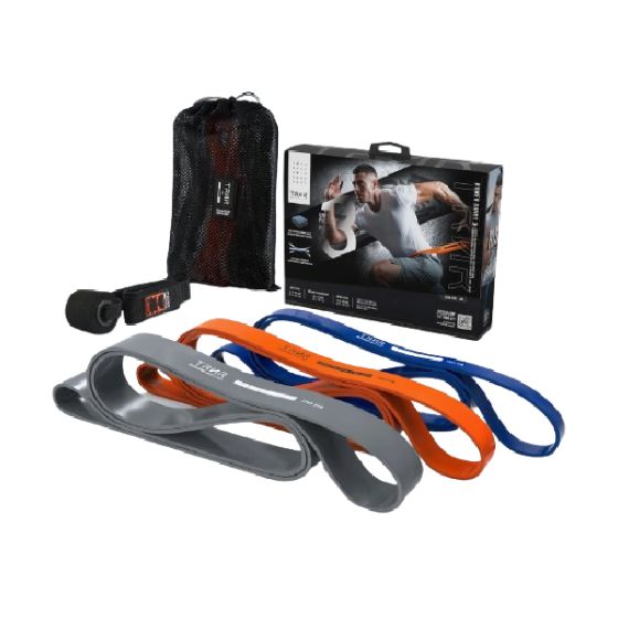 TRNR - 澳洲健身阻力帶 - 三帶套裝(藍色+橙色+灰色) TRNR-00020