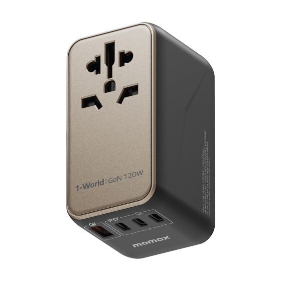 Momax 1-World 120W GaN 方便式旅行插座 UA15UKGS UA15UKGSD