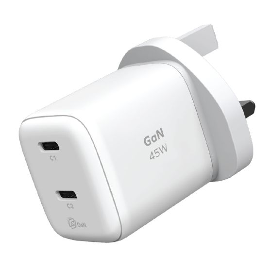 Momax 1-Charge 45W 雙輸出 GaN 充電器 [橙色 / 白色] CR-UM81UK_ALL