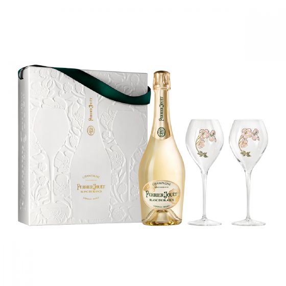 巴黎之花 白中白香檳禮盒 (連2杯)(2款包裝，隨機派送)