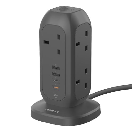 Momax - 1-Plug PD35W 2A2C 7 位拖板 [灰色/白色] US18AUK_MO