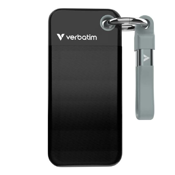 Verbatim - 1TB Pocket SSD（附匙扣式 USB-C 傳輸線）[黑灰/黑橙/黑紅色] VERBA_1TB_SSD_ALL