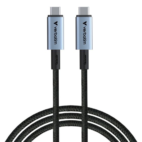 Verbatim - 120cm USB4 40Gbps PD 3.1 240W USB-C 至 USB-C 充電傳輸線 (SCC4-CC240) VERBA_31847