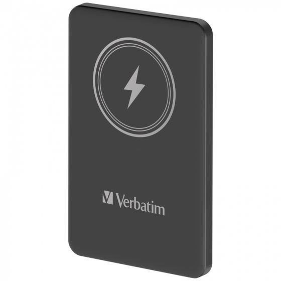 Verbatim - 5000mAh Magnetic Wireless Power Pack 磁吸無線流動充電池 - 黑色 VERBA_66907