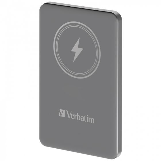 Verbatim - 5000mAh Magnetic Wireless Power Pack 磁吸無線流動充電池 - 灰色 VERBA_66908