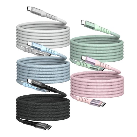 Verbatim - 120 cm PD 3.0 100W USB-C 至 USB-C 磁吸充電傳輸線 (SCC2-CCM100) [多個顏色] VERBA_CCM100_ALL