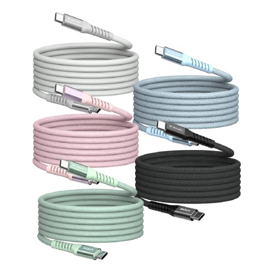 Verbatim - 120 cm PD 3.0 60W USB-C 至 USB-C 磁吸充電傳輸線 (SCC2-CCM60) [多個顏色] VERBA_CCM60_ALL