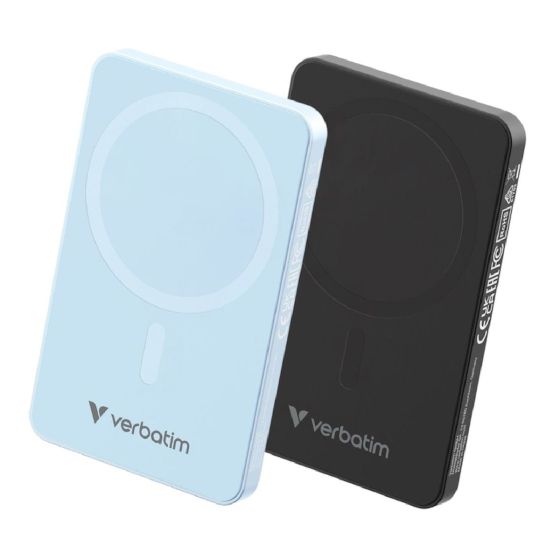 Verbatim - Charge ‘n’ Go 5000mAh 磁吸無線流動充電池 (WPB5) (黑色/藍色) VERBA_WPB5_ALL