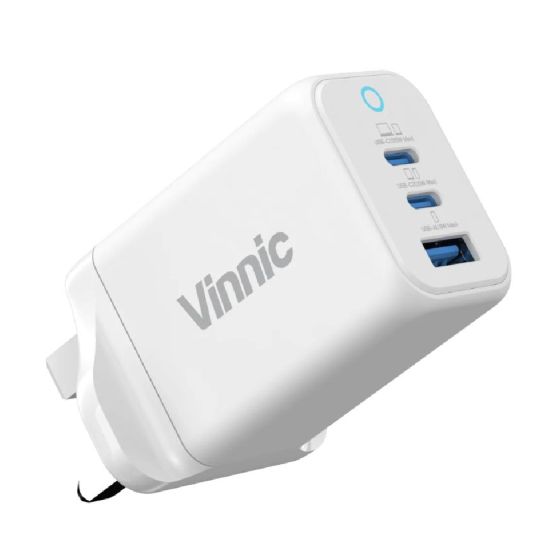 Vinnic - FERNOW 65W PD QC GaN 充電器 CR-VPCG-GA65WG2-UKW