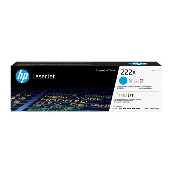 HP - 222A 青色原廠 LaserJet 碳粉盒 W2221A W2221A