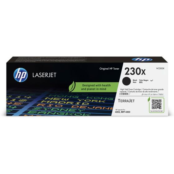 HP 230X 高打印量黑色原廠 LaserJet 碳粉盒 W2300X W2300X