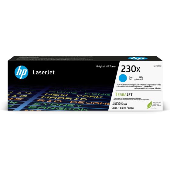 HP 230X  高打印量青色原廠 LaserJet 碳粉盒 W2301X W2301X