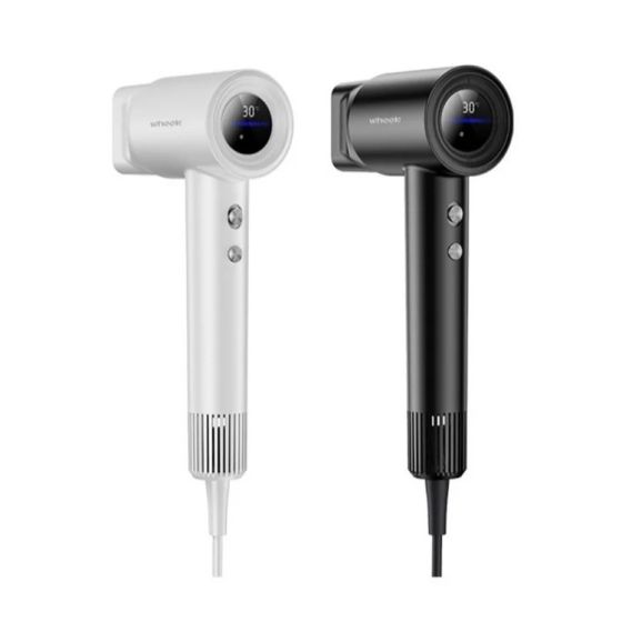 WHEEK WK11 Digital Display BLDC High-Speed Ionic Hair Dryer (White/Dark Grey)