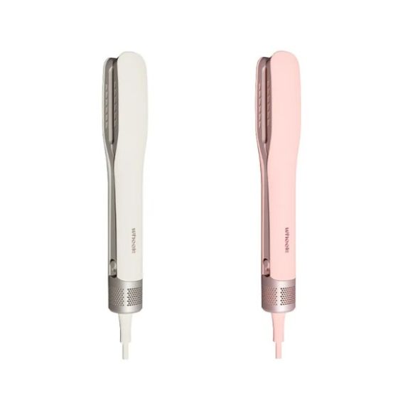 WHEEK WK31 NanoSilk 2in-1 Negative Ion Hair Dryer & Straightener (Pink/Ivory)