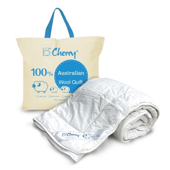 Cherry - 100%澳洲純羊毛被(冬厚被) #WOOL (多款尺寸) WOOL-MO