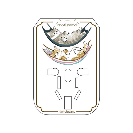 Anichi - Verbatim x Mofusand 5 Port 5.6A通用旅行轉插 - 睡覺貓 CR-WT_MOF_023