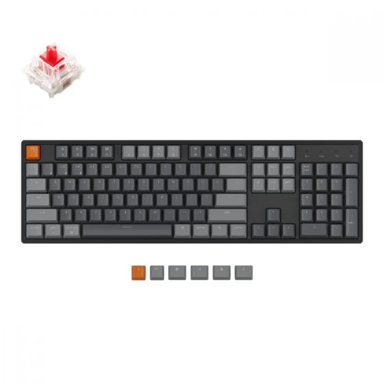 Keychron - K10 RGB/鋁製無線機械鍵盤 (紅 / 青 / 茶軸) K10RGB-all