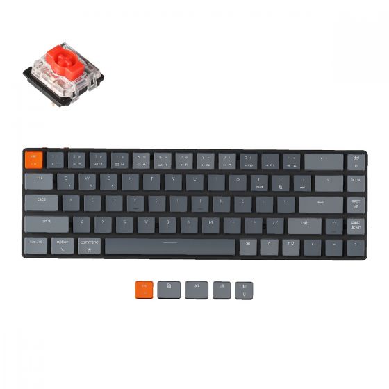 Keychron - K7 RGB 熱插拔超薄無線機械鍵盤 (紅 / 青 / 茶軸) K7RGB-all