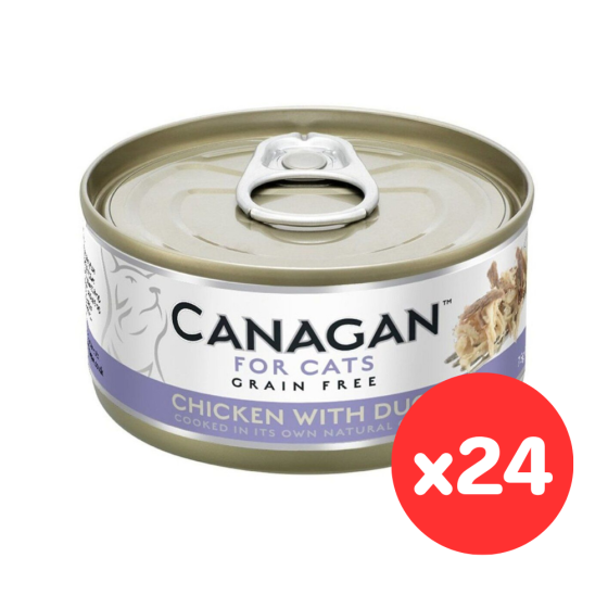 Canagan Cat Can Chicken with Duck for Cats (75g x 24 Cans WK75_24