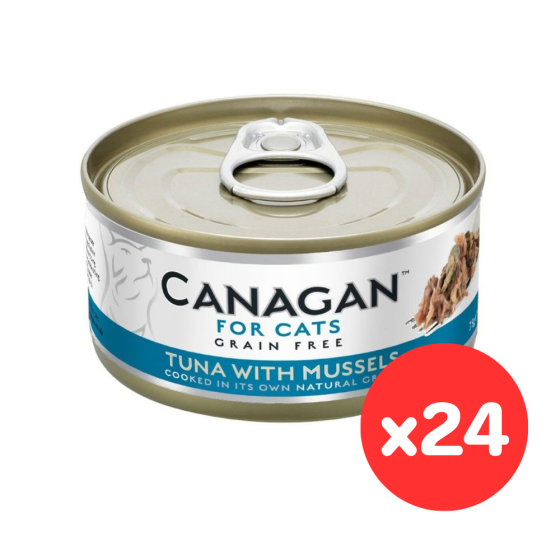 Canagan Cat Can Tuna with Mussels for Cats (75g x 24 Cans) WM75_24