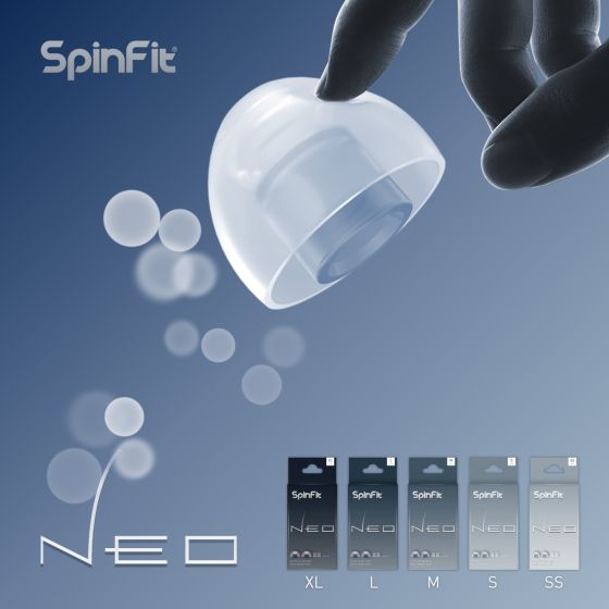 SpinFit - Neo Silicone Ear Tips Upgraded From The SpinFit CP100 Series (1Pair) (5 size)