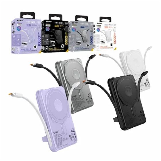 [3C CCC認證] XPower - M10C+ 6合1多功能數顯10000mAh 20W PD3.0 + 磁吸無線移動電源 [多種顏色] XP_M10CP_3C_ALL