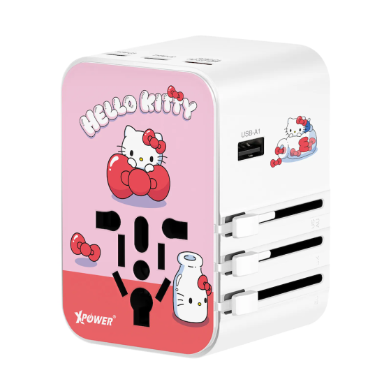 XPower X Hello Kitty TA45B 45W 6-Output PD 3.0/PPS Travel Adapter - XP-TA45B-HK1