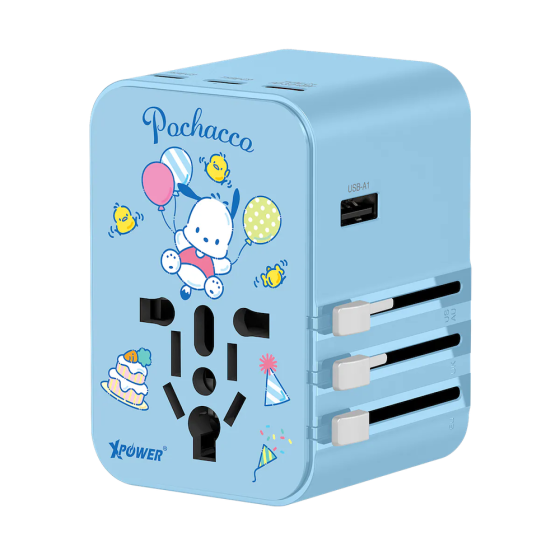 XPower X Pochacco TA45B 45W 6-Output PD 3.0/PPS Travel Adapter - XP-TA45B-PC1