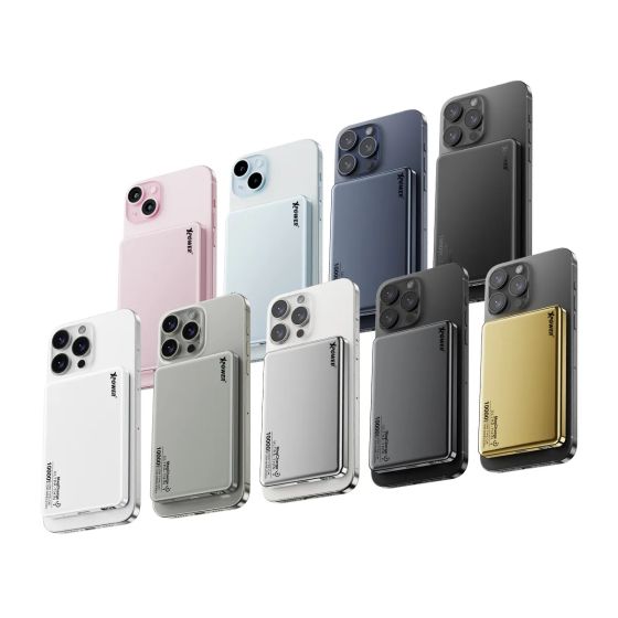 XPower - M10K 2合1鋁合金數顯 10,000mAh PD3.0+磁吸無線外置充電器 [多種顏色}