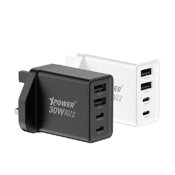 XPOWER - WC30 30W 4輸出PD 3.0迷你快充充電器 XPOWER_WC30_ALL