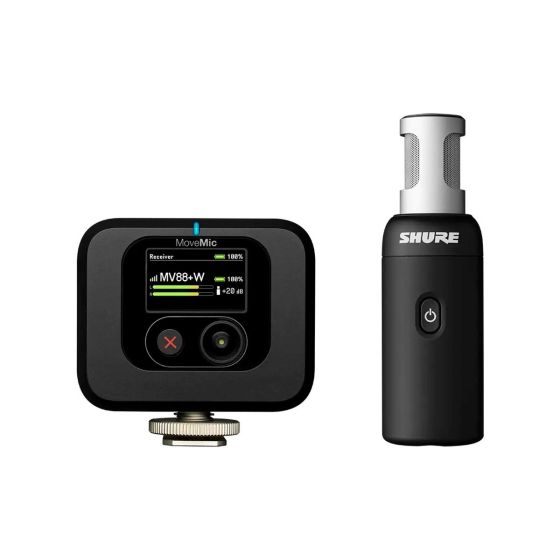 Shure - MoveMic 88+ Recever Kit Wireless Video Microphone (MV88+W-KIT-Z7)