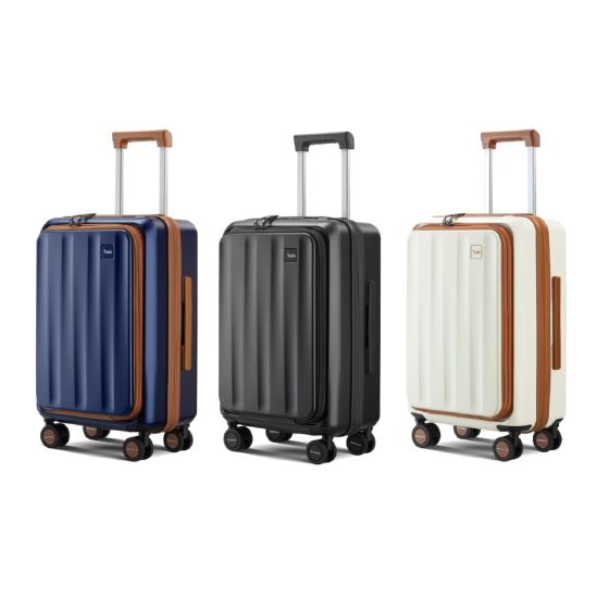 YASHI - Omi Plus拉鍊前開蓋行李箱 (20/24/28") (3色可選)