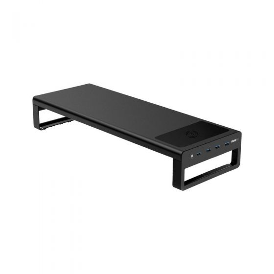 Zenox - 屏幕增高架 (4 Ports Usb 3.0 Hub with MAX15W wireless charging) Z-2000-ZG6033